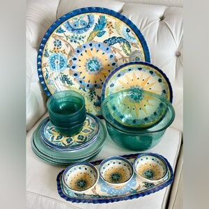 Pottery Barn Melamine Outdoor Serving Set